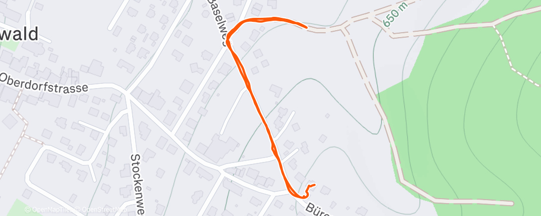 Map of the activity, Mittagswanderung