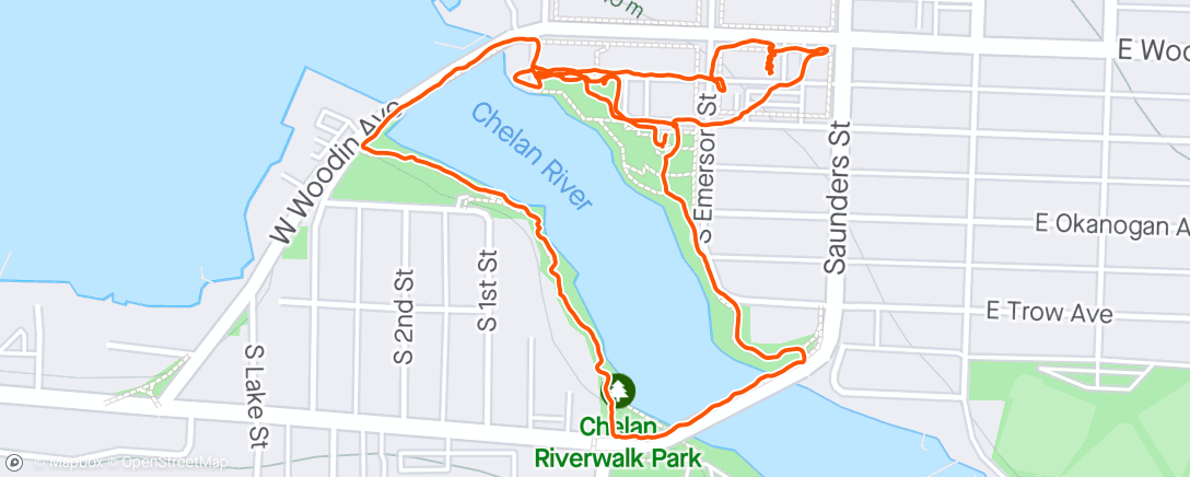 Map of the activity, River walk