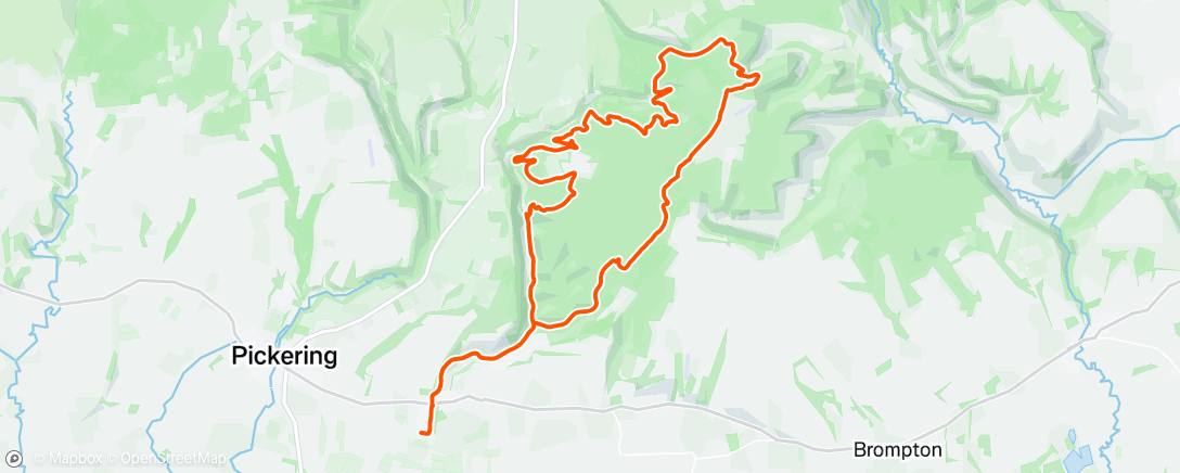 Map of the activity, Dalby with Tom Paige