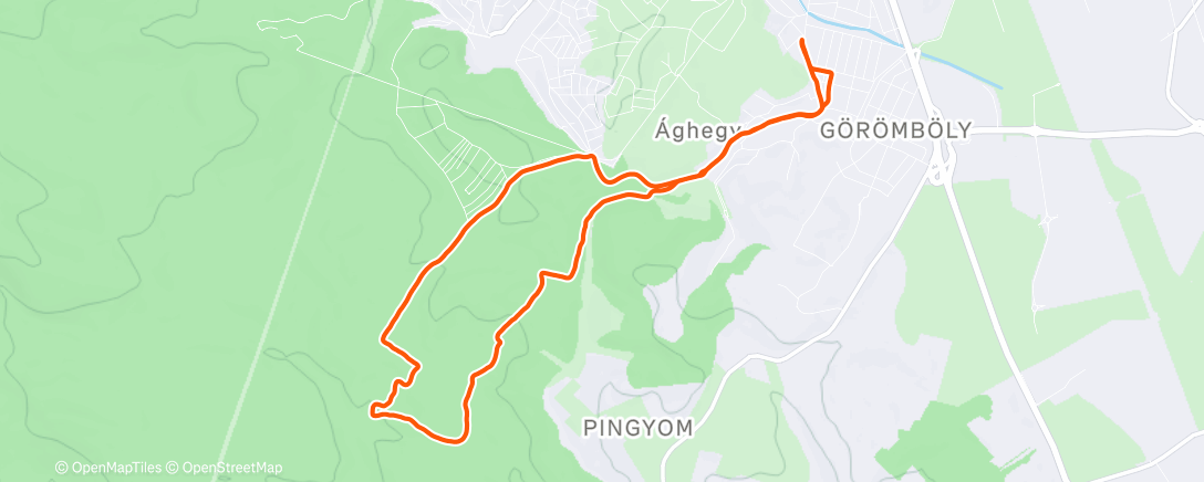 Карта физической активности (Leányvár)