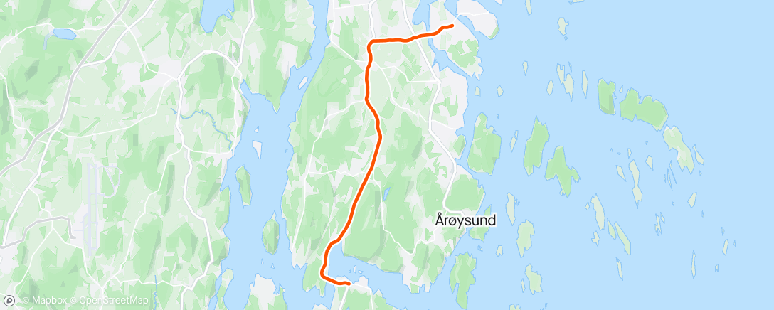 Map of the activity, Til Tjøme med ungene