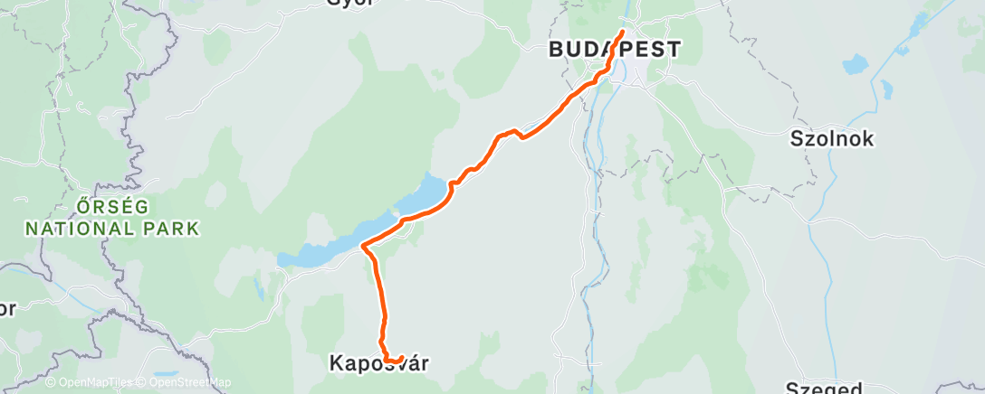 Map of the activity, Morning Ride