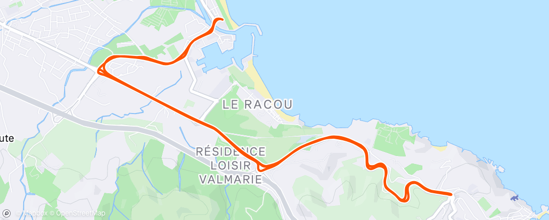 Map of the activity, Triathlon 20km Velo