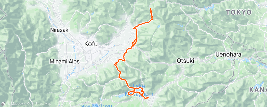 Map of the activity, 柳沢峠