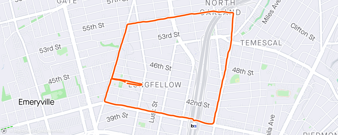 Map of the activity, Post sickness 5k