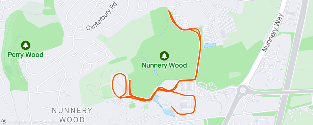 Map of the activity, First time back @worcester parkrun on the crazy alternate course 🤪