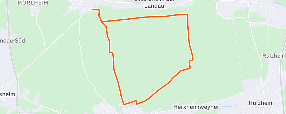 Map of the activity, Mittagslauf