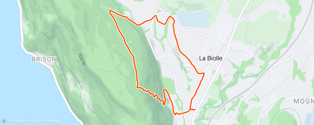 Karte der Aktivität „Trail le matin”