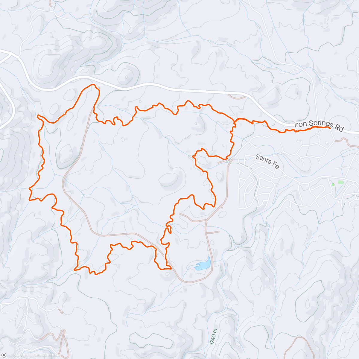 Map of the activity, Spence Loop