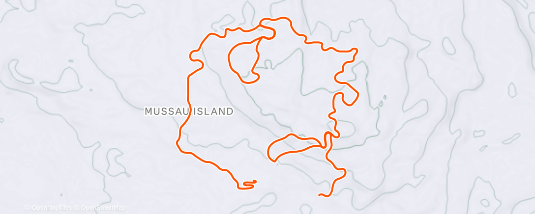 Карта физической активности (TrainingPeaks Virtual - Workout: Active Recovery)