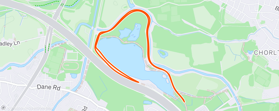 Map of the activity, Morning Run