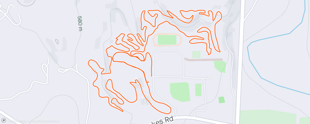 Map of the activity, Team Course Pre-Ride