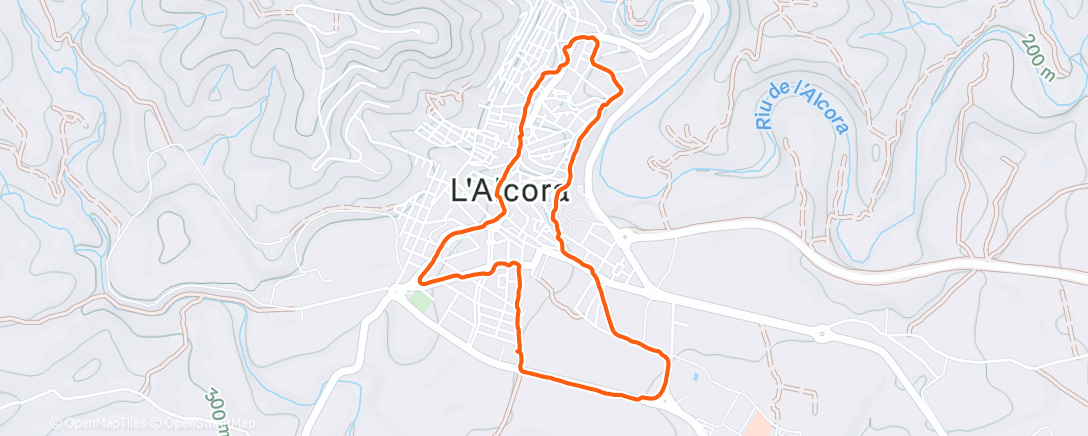 Карта физической активности (Caminata de tarde)