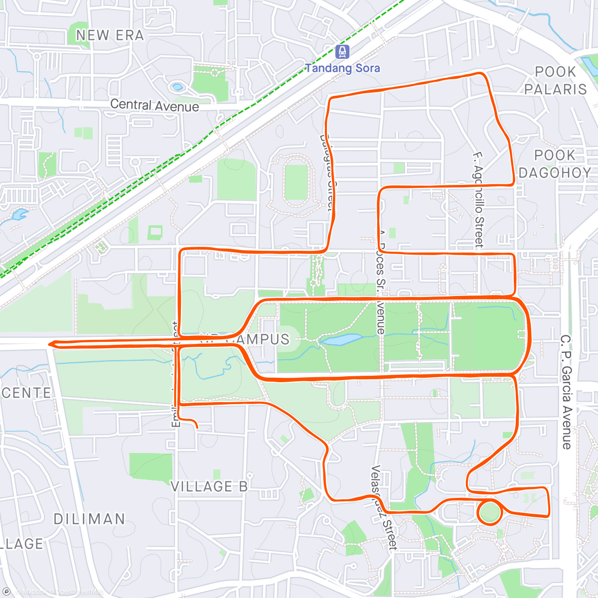 Map of the activity, Morning Fix UP Ride