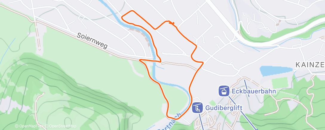 Map of the activity, Rollstuhlfahrt am Nachmittag