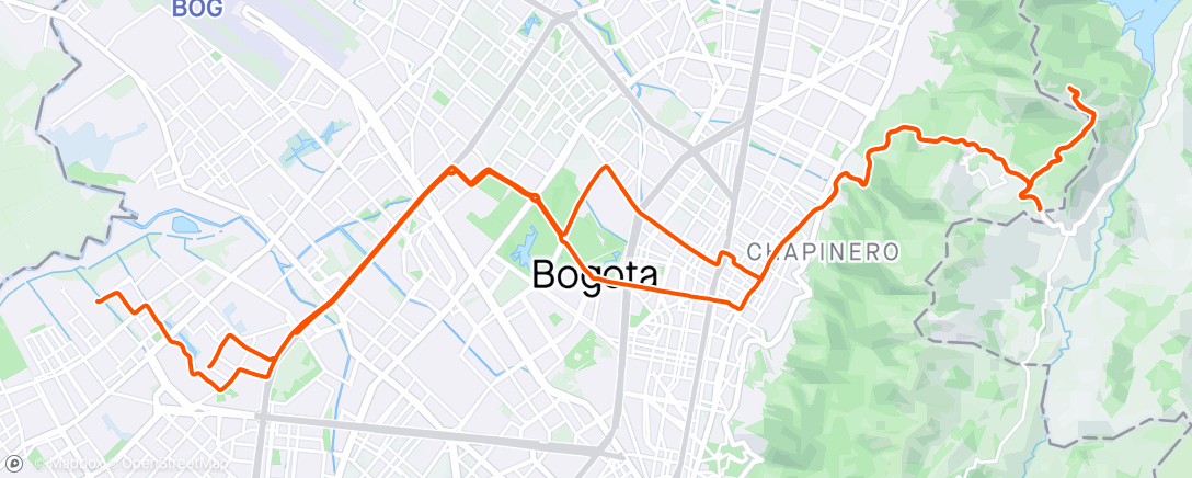 Map of the activity, 2024-04-16Ride