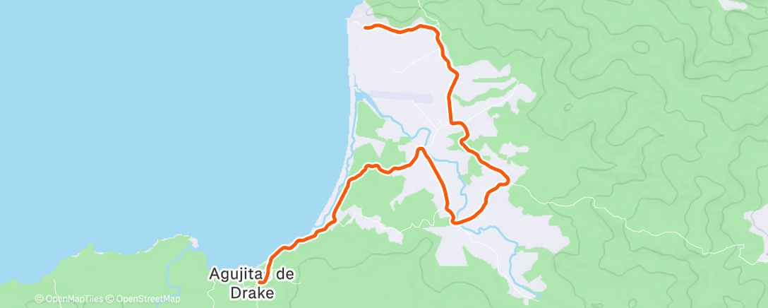 Map of the activity, Christmas Day Run for Jim (who according to Luana can be heard in one of her special sea shells) 🥰