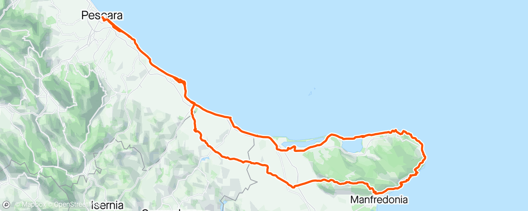 「Sessione di gravel biking mattutina」活動的地圖