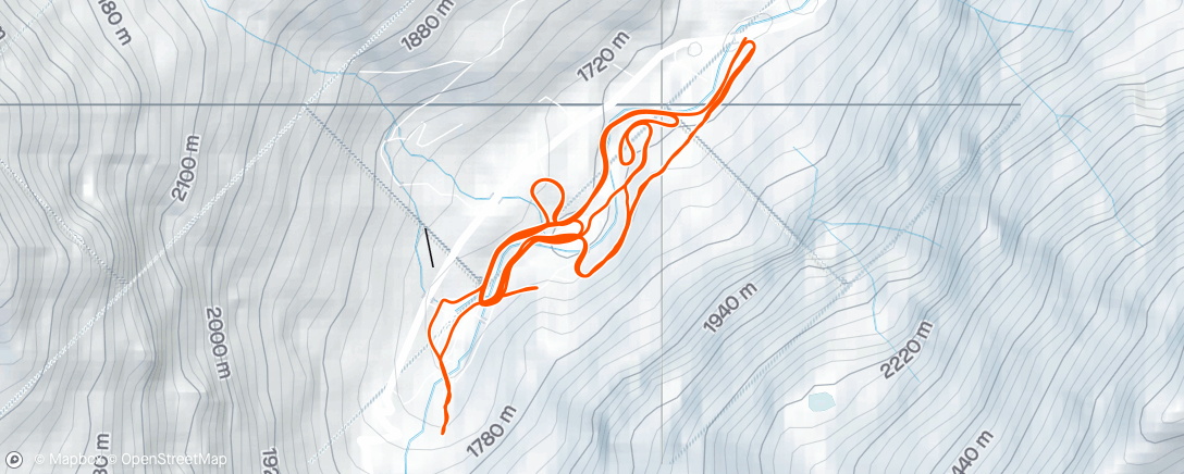 Map of the activity, Ski nordique dans l'après-midi