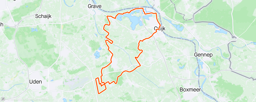 Mapa de la actividad, Gravel Land van Cuijk
