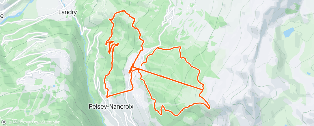 アクティビティ「Enduro Series Peisey-Vallandry jour 2」の地図