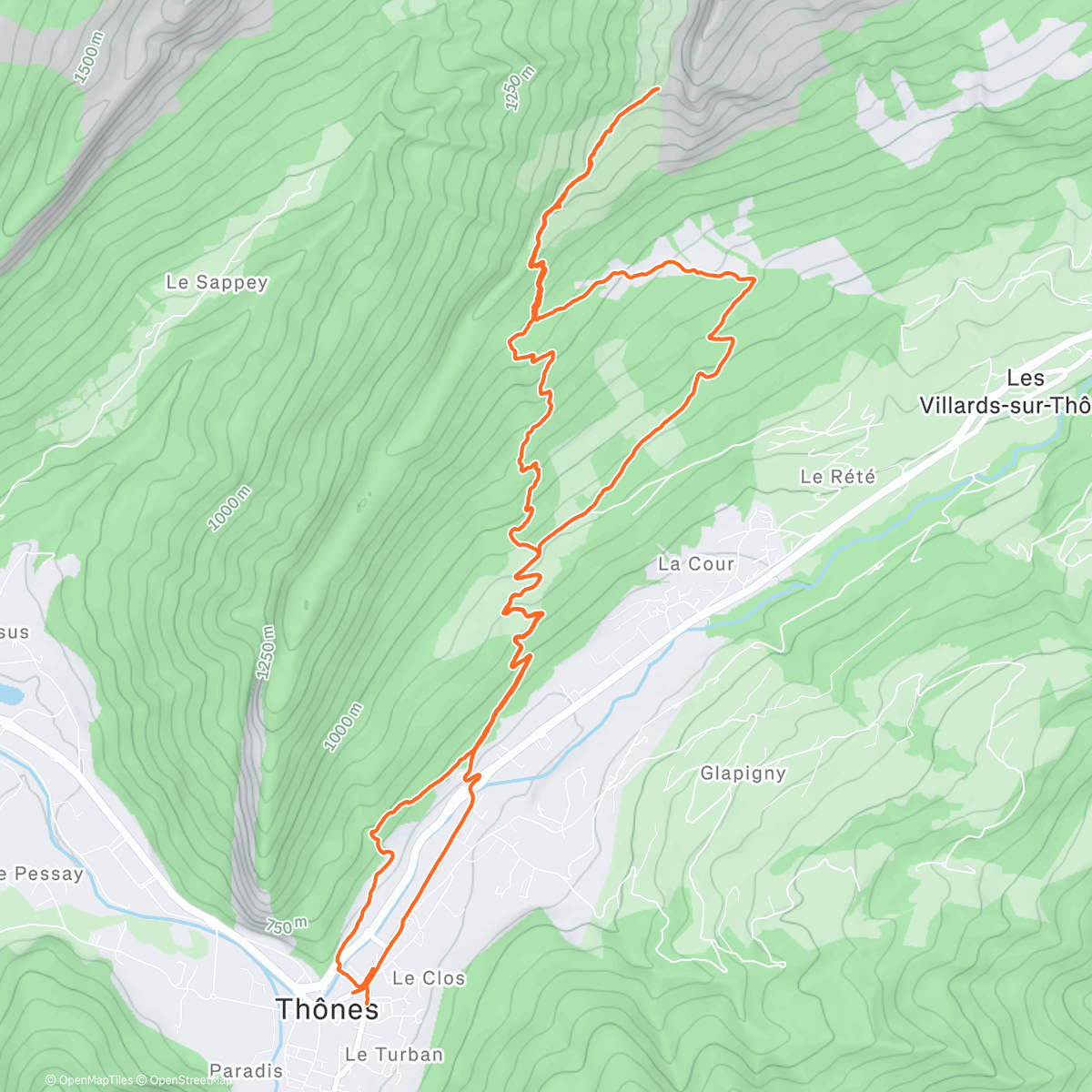 Map of the activity, Noël à la montagne !