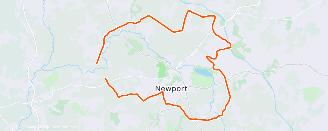 Map of the activity, Afternoon Ride