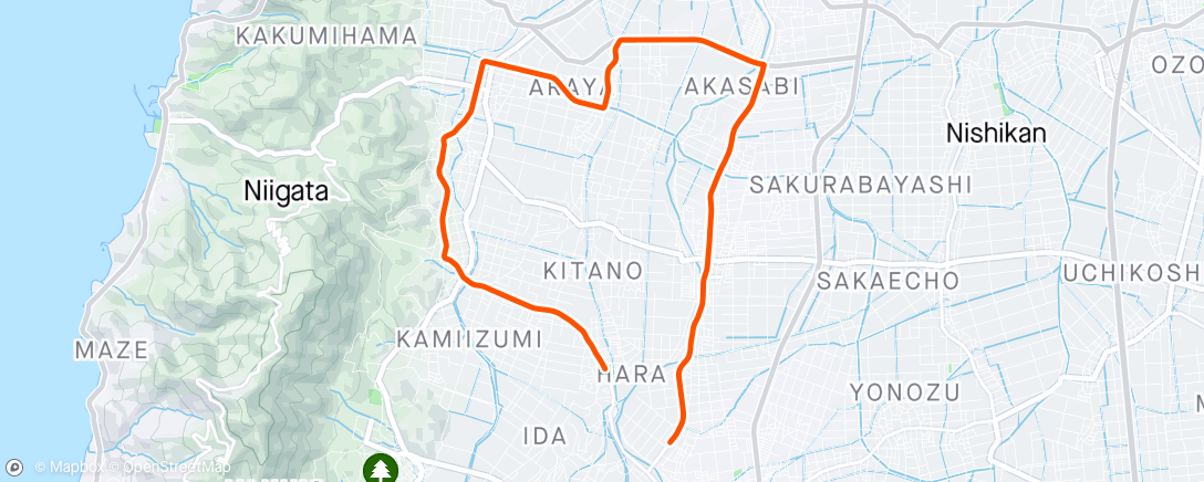 Map of the activity, 午後のライド