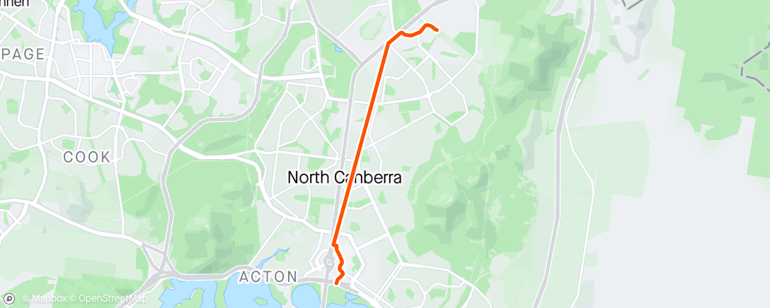 Map of the activity, From customs via tram