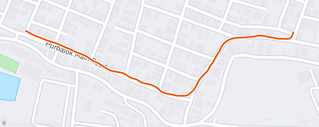 Map of the activity, Morning Walk