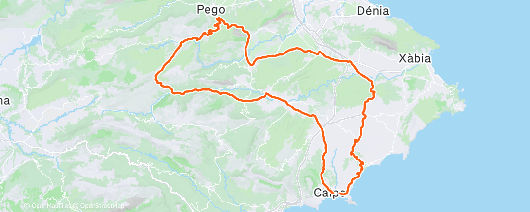 Map of the activity, Vo2 olé