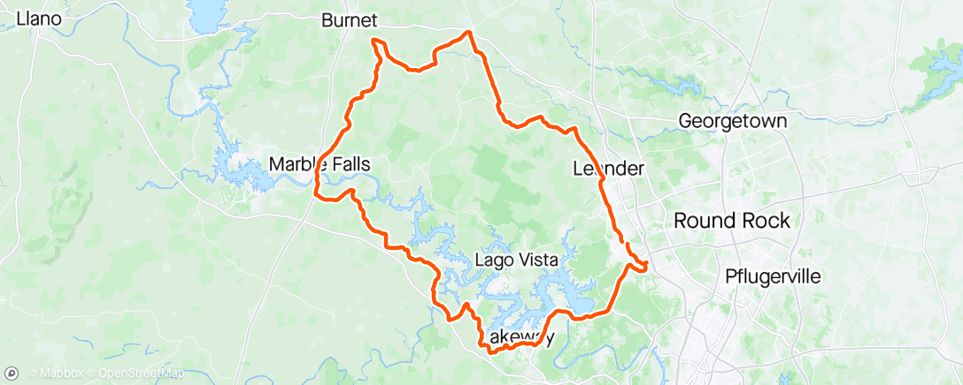 Map of the activity, Lake loop w/ friendz