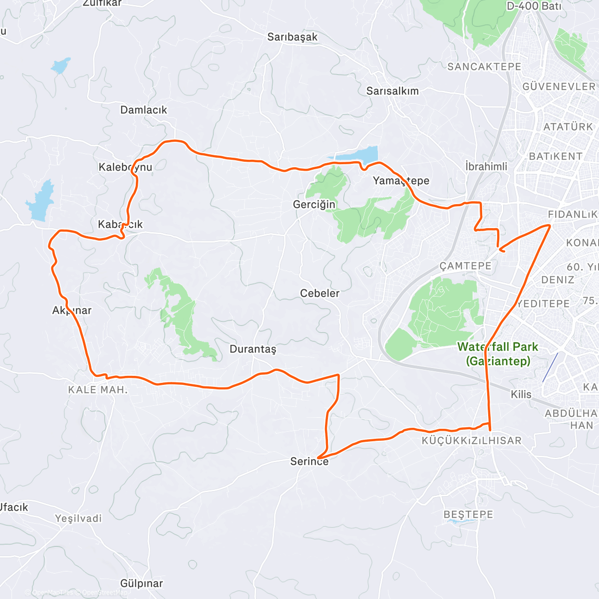 Map of the activity, Morning Ride