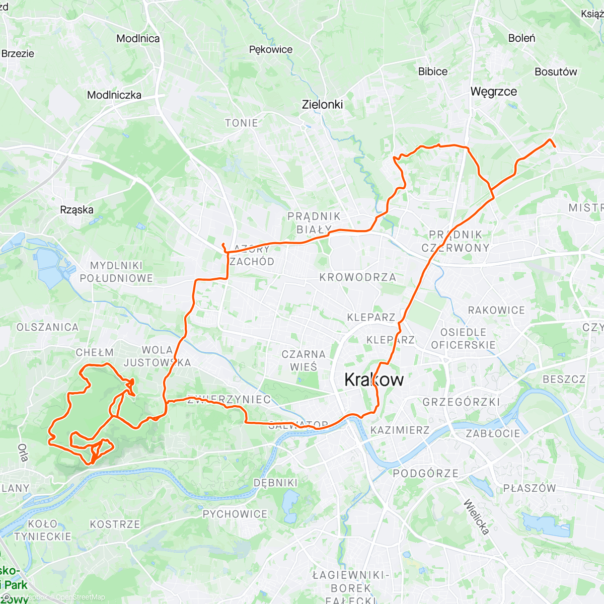 Map of the activity, MTB Ride - Najlepiej!