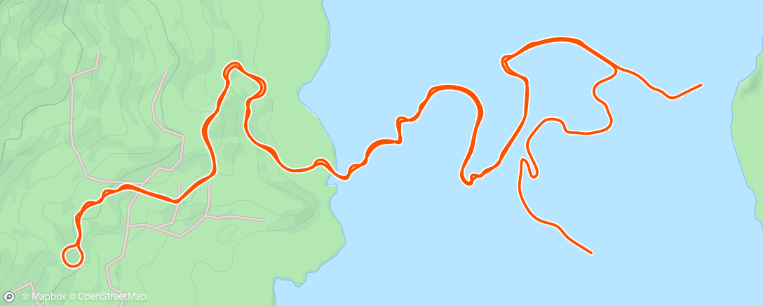 Карта физической активности (Zwift - Climb Portal: Old La Honda at 100% Elevation in Watopia)