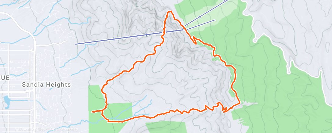 Map of the activity, Afternoon Hike