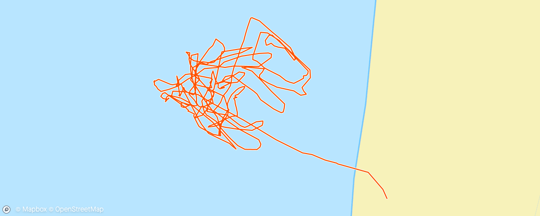 Map of the activity, Messanges petit surf bien pourri