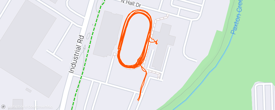 Map of the activity, Track intervals
