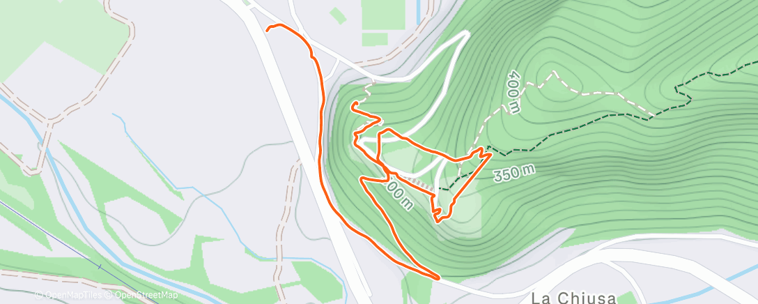 Map of the activity, Morning Walk