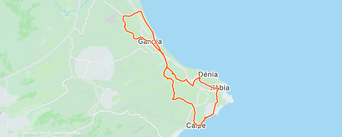 Map of the activity, Fahrt am Morgen