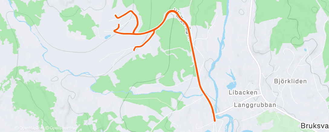 Map of the activity, Kvällspasset