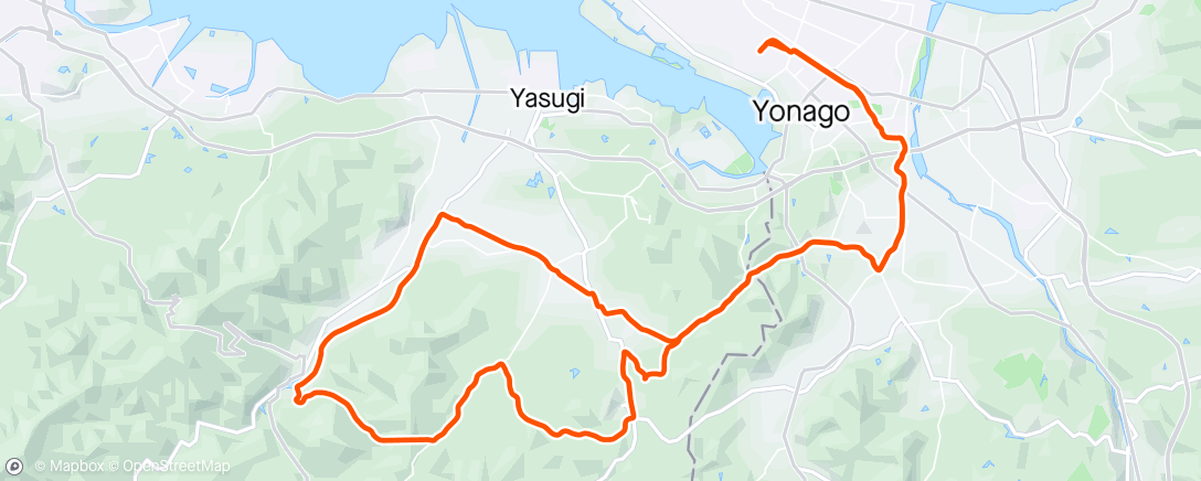 Map of the activity, 伯太方面68km