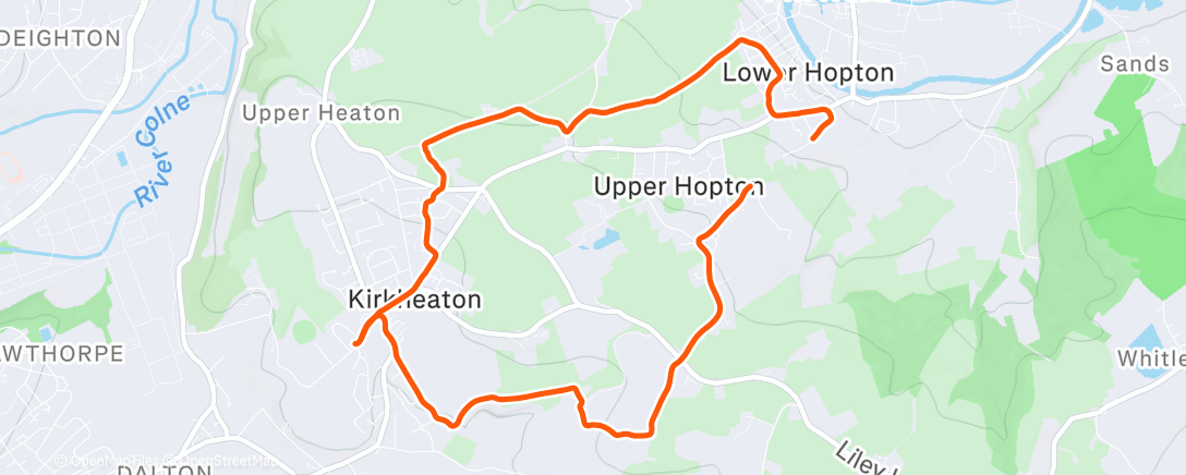 Map of the activity, Lunch Walk