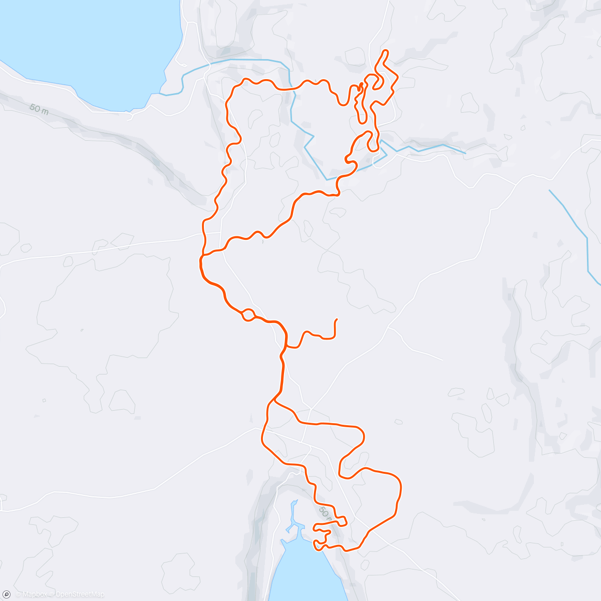 Mapa de la actividad (Zwift - Group Ride: Frenchy Fuzion Training Ride (E) on Castle to Castle in Makuri Islands)