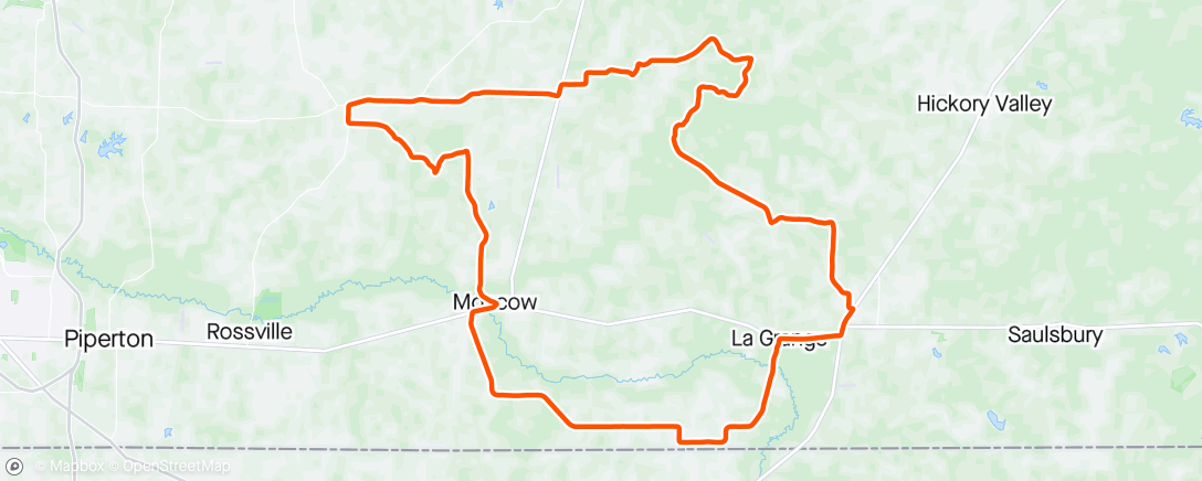 Map of the activity, Tour De LaGrange