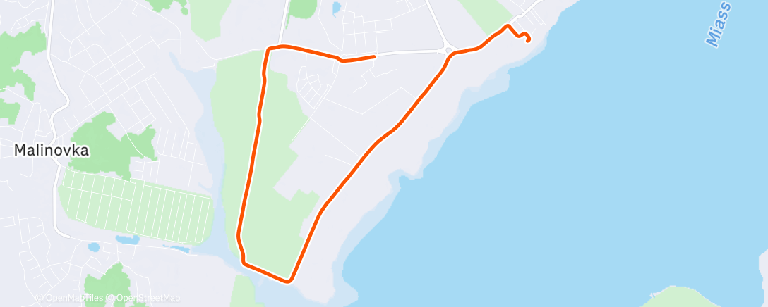 Map of the activity, Трейлраннинг (утро)