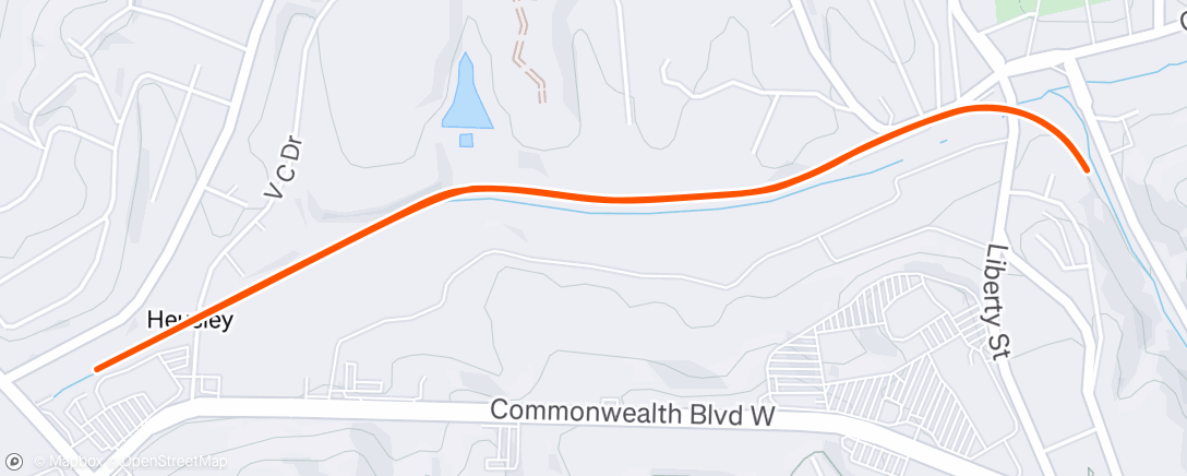 Map of the activity, Lunch Ride