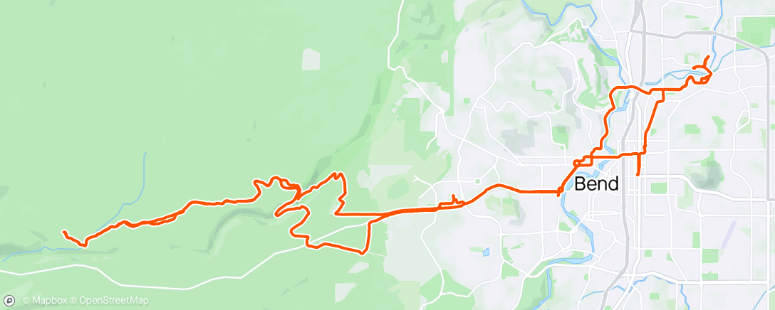 Map of the activity, Night Ride