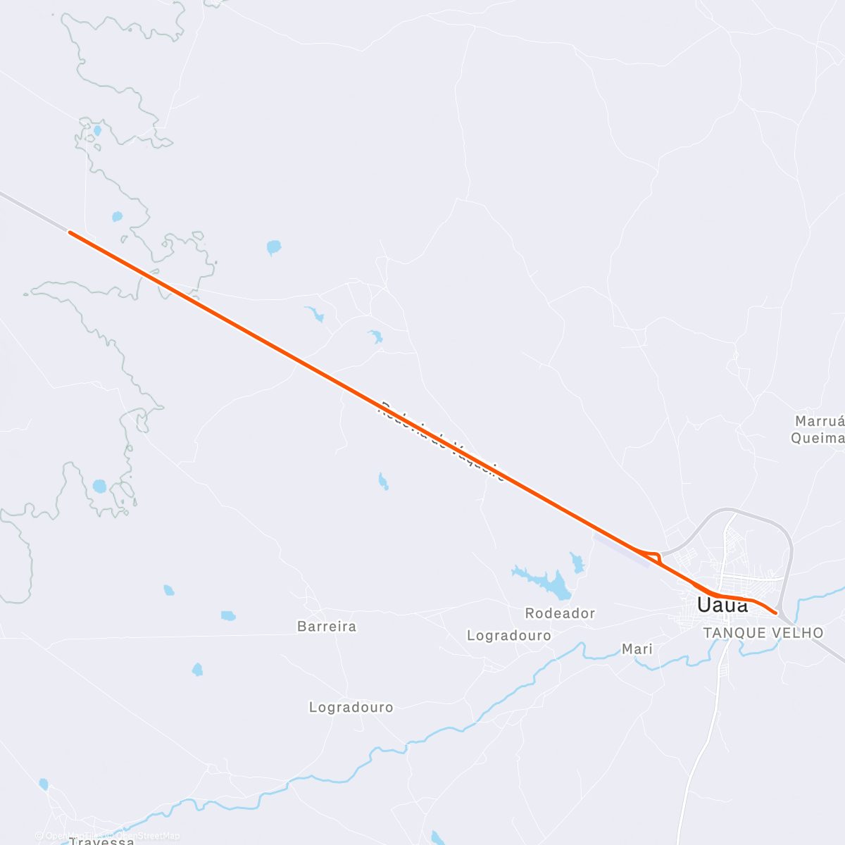 Map of the activity, Pedal abortado, esqueci a água kkkk