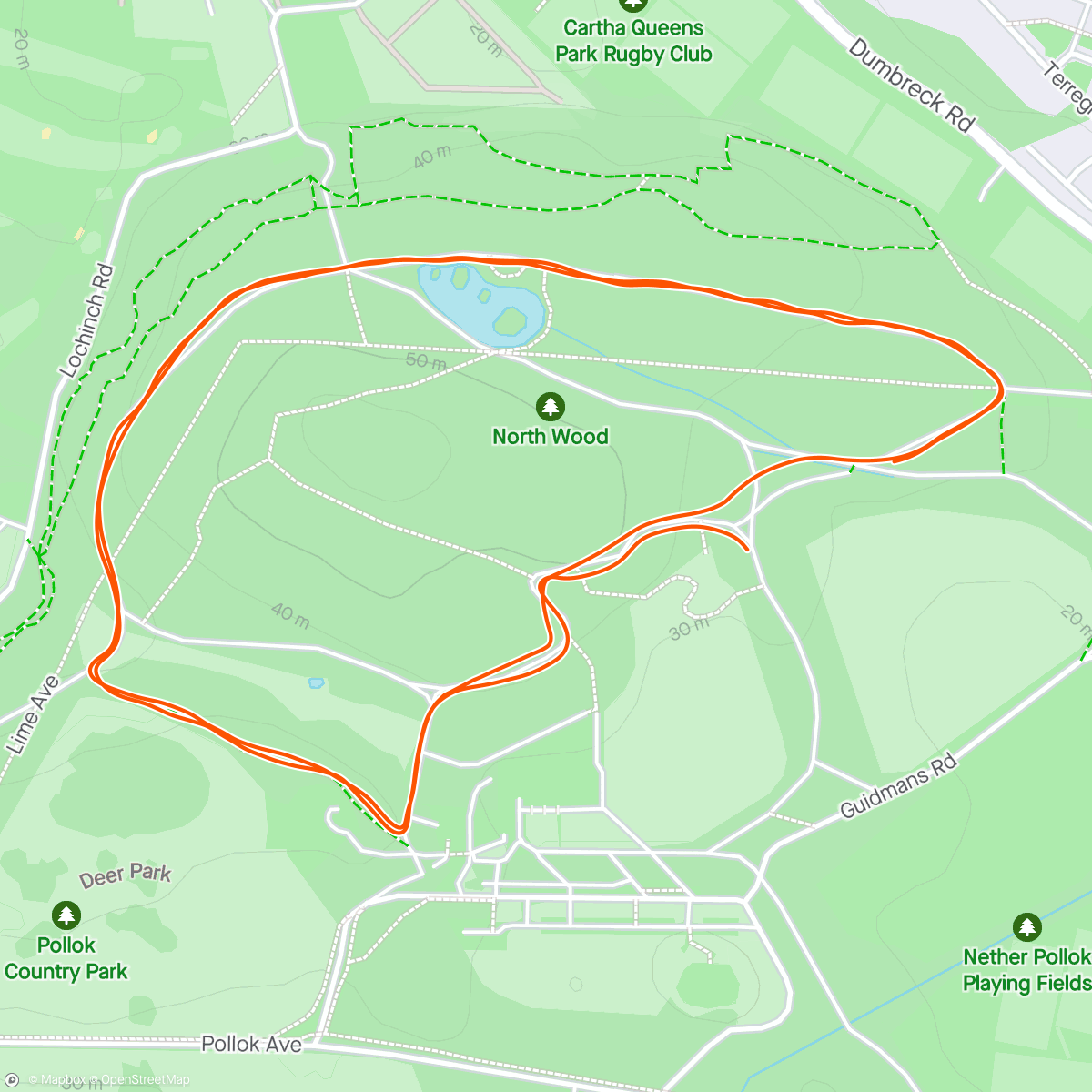 Mapa da atividade, Park run